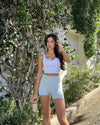 LUXE MINI SHORTS BABY BLUE