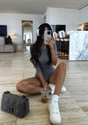 BACKLESS ROMPER GREY PRE-ORDER