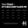V-NECK SHORT SLEEVE TOP BLACK PRE-ORDER