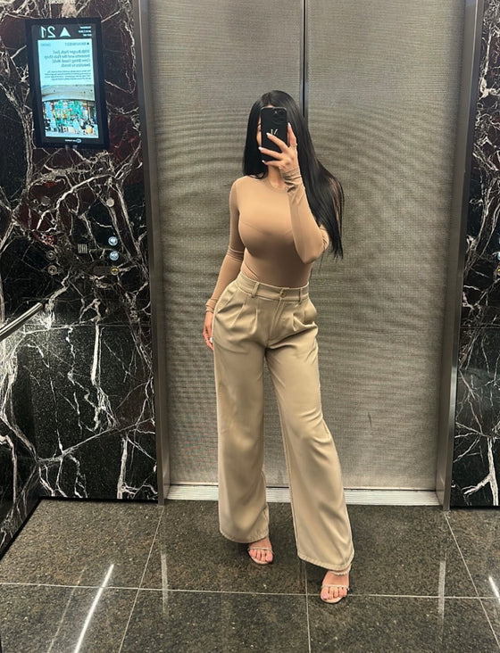 411 official, 411 bodysuit, long sleeve bodysuit, nude bodysuit