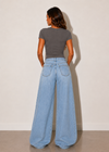 V-NECK SHORT SLEEVE TOP CHARCOAL PRE-ORDER