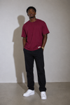 UNISEX OVERSIZED TEE BURGUNDY