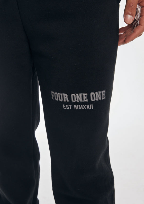 UNISEX OVERSIZED TRACKPANTS BLACK