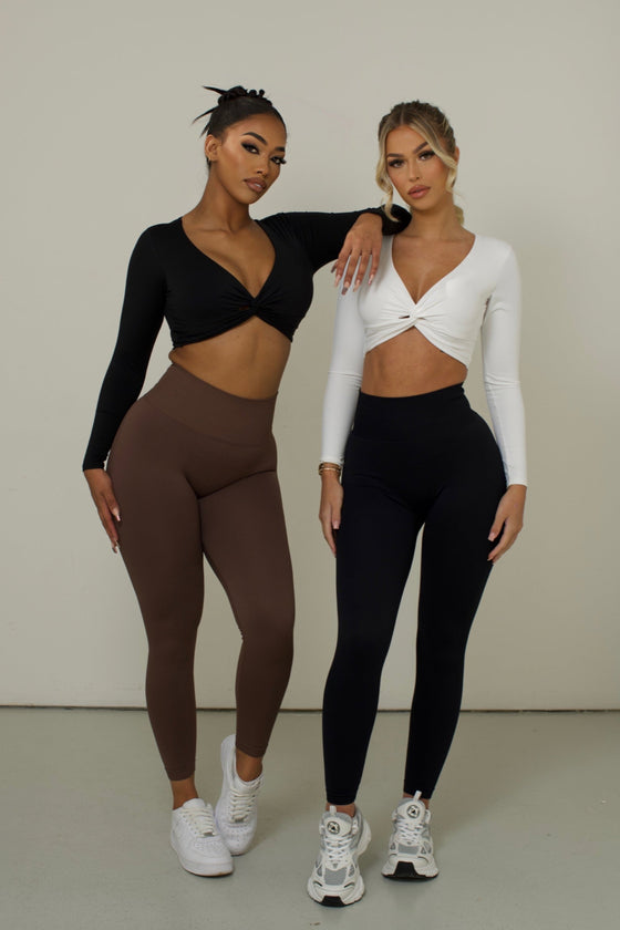 SUPER SCULPT LEGGINGS CHOCOLATE BROWN