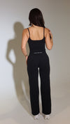STRAIGHT LEG PANTS BLACK