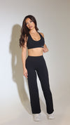 SOFT FORM STRAIGHT LEG PANTS BLACK
