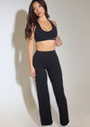 STRAIGHT LEG PANTS BLACK