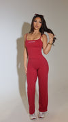 STRAIGHT LEG PANTS RASPBERRY
