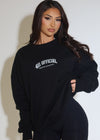 UNISEX CREWNECK SWEATER BLACK & SLIVER PRE-ORDER