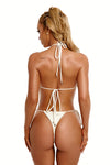 Amalfi Bottom back, 411 swim, swimsuit, Classic white bikini bottom Classic white bikini bottom 