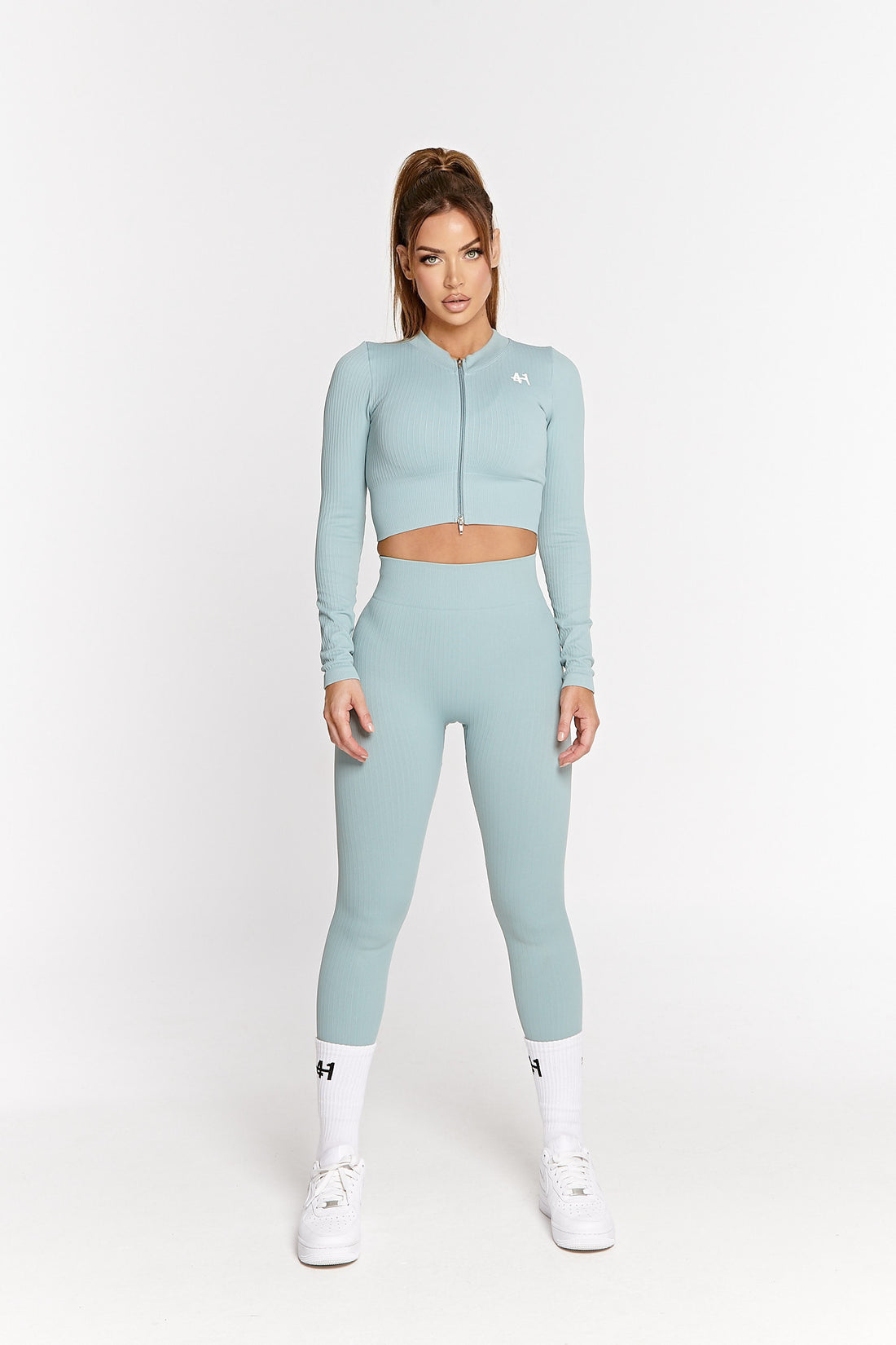  411 official, activewear, teal leggings, leggings, gym wear, gym tights, revival leggings