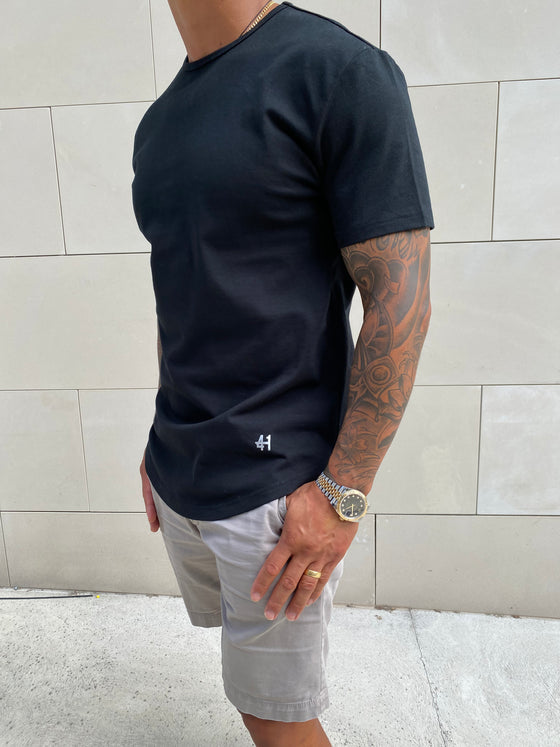 LUXE FITTED TEE STONE